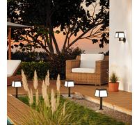 Luce Solare Picchetto Esterno Moderno Altilia Policarbonato Nero E Bianco Led