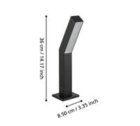 EGLO Lampioncino LED Ugento, nero EGLO