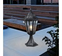 Piantana Esterno Classico Navedo Alluminio Nero 1 Luce E27