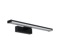 EGLO LED Applique da parete Pandella 1, lampada da parete | specchiera in alluminio e plastica, lampada bagno nera o bianca, lampada per ambienti umidi, IP44, L 40 cm, luce neutra