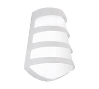 EGLO LED Applique da parete Pasaia, lampada da parete | per interni, alluminio bianco, plastica bianca luce calda IP44