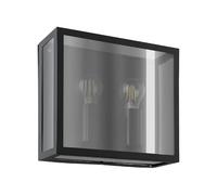 Eglo LED Applique esterna Alamonte Smoke, lampada da parete 2 fiamme