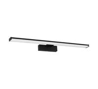 Eglo LED Applique Pandella 1, lampada da parete 1 fiamma, LED specchio in | alluminio e plastica, lampada bagno nera, bianca, LED per ambienti umidi, IP44, luce neutra, L 60 cm