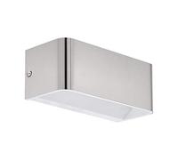 Applique Contemporanea Sania Media 4 Led Alluminio Grigio E Nichel Opaco