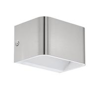 Applique Contemporanea Sania Piccola 4 Led Alluminio Grigio E Nichel Opaco