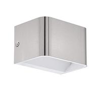 Applique Contemporanea Sania Piccola 4 Led Alluminio Grigio E Nichel Opaco