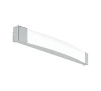 Eglo LED Applique Siderno, lampada da parete a 1 fiamma, luce specchio LED | in acciaio e plastica, lampada bagno cromata satinata, illuminazione LED per ambienti umidi, IP44, lunghezza 58 cm