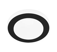 Plafoniera Moderna Led Carpi Acciaio Nero 3 Luci Led Integrato 3,6W