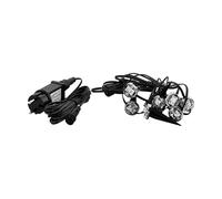 Eglo LED Catena Luminosa da Esterno, 9 Luci a Fiamma, Materiale: