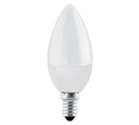 Eglo Led E14, lampadina a candela, lampada Led da 5 watt (equivalente a 40 watt), 470 lumen, bianco caldo, 3000 Kelvin, lampadina C37, Ø 3,7 cm