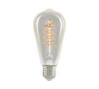 Eglo LED E27 dimmerabile a 3 fasi, lampadina retrò da regolare con interruttore, 4 Watt, lampada vintage e illuminante bianco caldo, 2200k, Edison ST64, Ø 6,4 cm