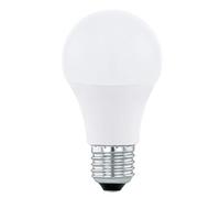 Eglo LED E27 dimmerabile a 3 fasi, lampadina retrò da regolare con interruttore, 8,5 Watt (equivalente a 60 Watt), 806 Lumen, 3000k, illuminante bianco caldo, lampada bianco opale, A60, Ø 6 cm