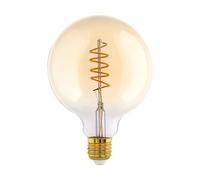Eglo LED E27 dimmerabile, lampadina a globo con spirale, lampada vintage