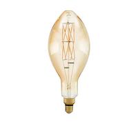 EGLO LED E27 dimmerabile, lampadina Vintage Amber Ø 14 cm, LED retro 8W