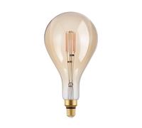 Eglo LED E27 dimmerabile, lampadina vintage ambra di grandi dimensioni, retrò a forma di goccia, 4,5 Watt (equivalente a 40 Watt), 470 Lumen, bianco caldo, 2200k, PS160, Ø 16 cm
