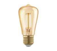 EGLO LED E27 dimmerabile, lampadina vintage dorata, 4W (equiv.