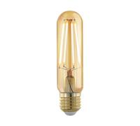 Eglo LED E27 dimmerabile, lampadina vintage dorata a tubo, luce retro, 4W