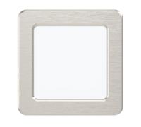 Eglo LED faretti Fueva 5, L x L 11,7 cm, spot LED in acciaio con superficie