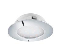 Eglo LED faretti incasso Pineda, spot LED in plastica, lampada da incasso LED cromata, faretti LED piatti, Ø 10,2 cm