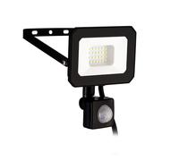 Eglo LED Faretto esterno Risacca-E, 1800 Lumen, proiettore orientabile con sensore di movimento, lampada da parete in alluminio nero, luce neutra, IP65