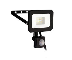 Eglo LED Faretto esterno Risacca-E, 1800 Lumen, proiettore orientabile con sensore di movimento, lampada da parete in alluminio nero, luce neutra, IP65