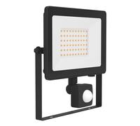 Eglo LED faretto esterno Risacca-E, 4500 lumen, proiettore orientabile con sensore movimento, lampada da parete in alluminio nero, luce neutra, IP65