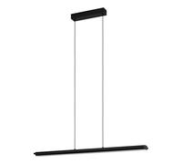 Eglo Led lampada a sospensione Cambulos dimmerabile, minimalista, illuminazione per tavolo da pranzo o soggiorno, in metallo nero e plastica bianca