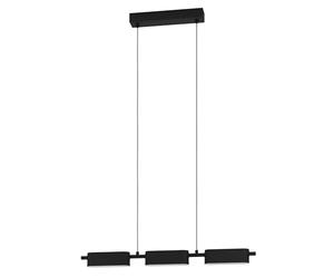 Eglo Led lampada a sospensione Rovira dimmerabile, minimalista, in metallo e plastica, illuminazione Led per tavola o soggiorno in nero e bianco