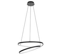 Lampadario Moderno Ruotale Led Alluminio Nero