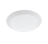 EGLO LED lampada da esterno a soffitto Pilone, lampada esterna a 1 fiamma | per parete e soffitto, lampada da soffitto in acciaio e plastica, colore bianco, IP44