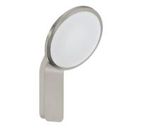 EGLO LED Lampada da parete esterna Cicerone, lampada esterna a 1 | fiamma, applique in acciaio inox e plastica, colore argento e bianco, grado di protezione IP44