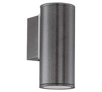 Applique Moderna Da Esterno Riga 1 Luce Acciaio Zincato Grigio