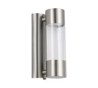 Eglo Lampada da parete LED per esterni Robledo 2 luci acciaio inox/plastica Argento IP44