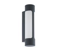 Eglo LED lampada da parete esterna Tonego a 2 fiamme, applique in acciaio