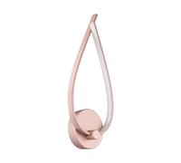 Eglo LED Lampada da parete Palozza, applique a 1 fiamma, faretti da parete interni in alluminio e plastica, lampada per soggiorno, illuminazione per corridoio in oro rosa e bianco