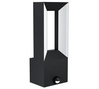 Applique Esterno Moderna Riforano Alluminio Nero Led
