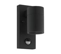 Eglo Applique da esterno Riga 5 – 1 luce GU10, acciaio galvanizzato nero, vetro bianco, IP44