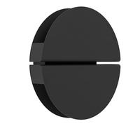 Eglo LED lampada da parete Pianosa, luce interna con illuminazione indiretta, luce rotonda da camera in metallo nero, bianco caldo-freddo, Ø 18 cm