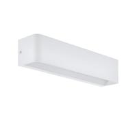 Applique Contemporanea Sania Grande 4 Led Alluminio Bianco