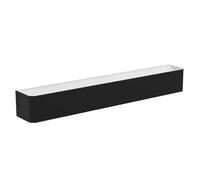 Eglo Led lampada da parete Sania 5, lampada da parete a luce singola, illuminazione da parete in metallo in bianco e nero, plastica satinata, lampada da bagno, L 62 cm, IP44