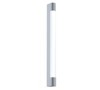EGLO LED Lampada da parete Tragacete, applique a 1 fiamma, lampada specchio | in acciaio inox e plastica, luce bagno cromata, bianca, per ambienti umidi, IP 44, lunghezza 60 cm