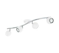 EGLO - BIMEDA BARRA FARETTI LED 4 LUCI 2,8W GU10 BIANCO/CROMO 31004