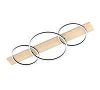 Eglo Led lampada da soffitto Boyal, a tre luci in legno, metallo, plastica, da soggiorno, nero, bianco, nature, illuminazione Led da corridoio, L 101 cm