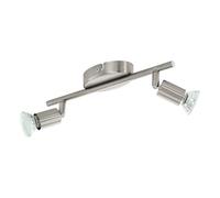 EGLO SPOT LED BUZZ 2X3W ATTACCO GU10 COLORE NICKEL 92596