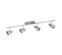 EGLO LED lampada da soffitto Corbera, faretti | da soffitto, acciaio, plastica cromata, attacco GU10