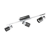 Eglo LED Lampada da soffitto Davida 1, lampada da soffitto a 3 luci, faretti da soffitto in metallo cromato, nickel-nero, lampada per soggiorno, faretto con lampadine GU10, luce calda