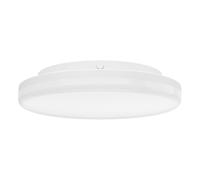 Eglo LED lampada da soffitto esterna Castagneto, bianco caldo-freddo, luce decorativa per balcone e terrazza, plastica bianca, IP54, Ø 26 cm