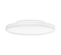 Eglo LED lampada da soffitto esterna Castagneto con sensore di movimento, luce decorativa da balcone e terrazza in plastica bianca, IP54, illuminazione calda-fredda, Ø 31 cm