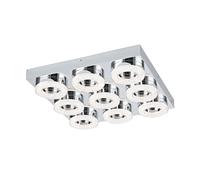 EGLO LED lampada da soffitto Fradelo, 9 luci, moderna, metallo e plastica