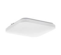 Plafoniera Moderna Frania Acciaio Bianco Luce Led Integrato 10W